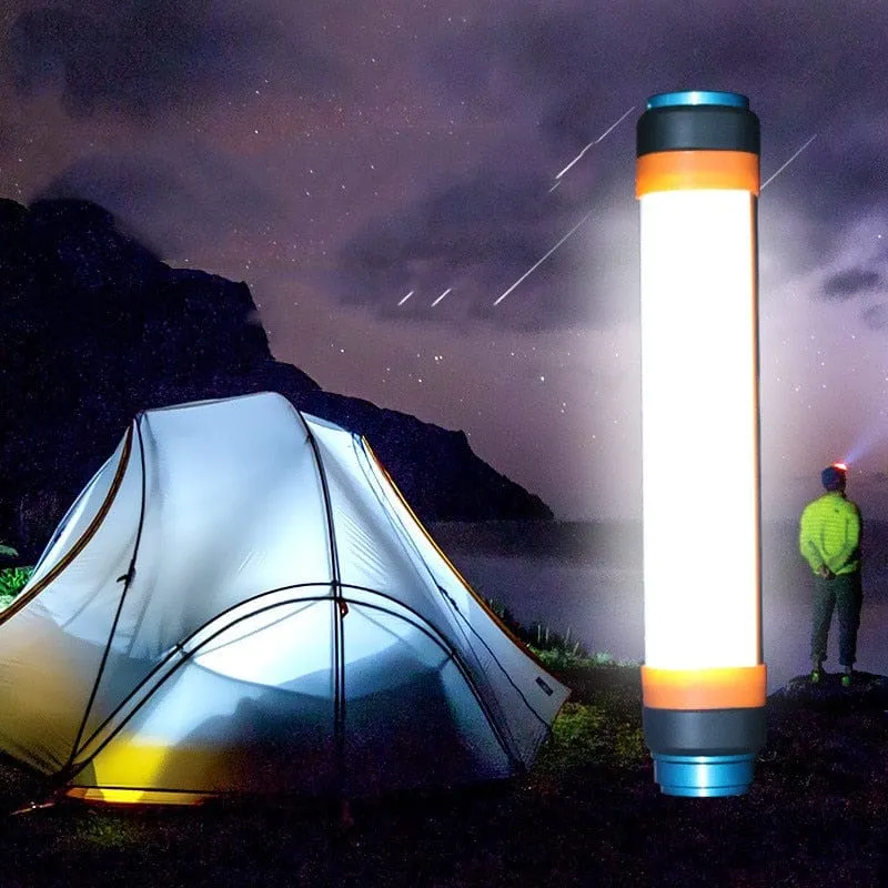 Unbreakable Brightness: USB Rechargeable, Waterproof LED Flashlight for Camping (6 Modes)