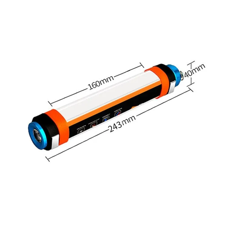 Unbreakable Brightness: USB Rechargeable, Waterproof LED Flashlight for Camping (6 Modes)