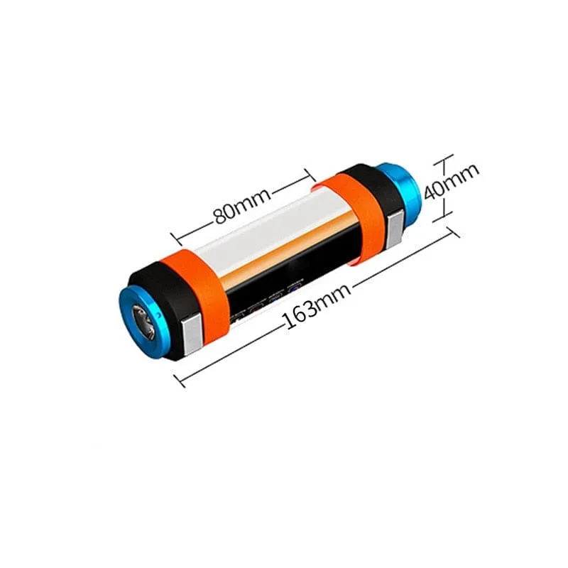 Unbreakable Brightness: USB Rechargeable, Waterproof LED Flashlight for Camping (6 Modes)