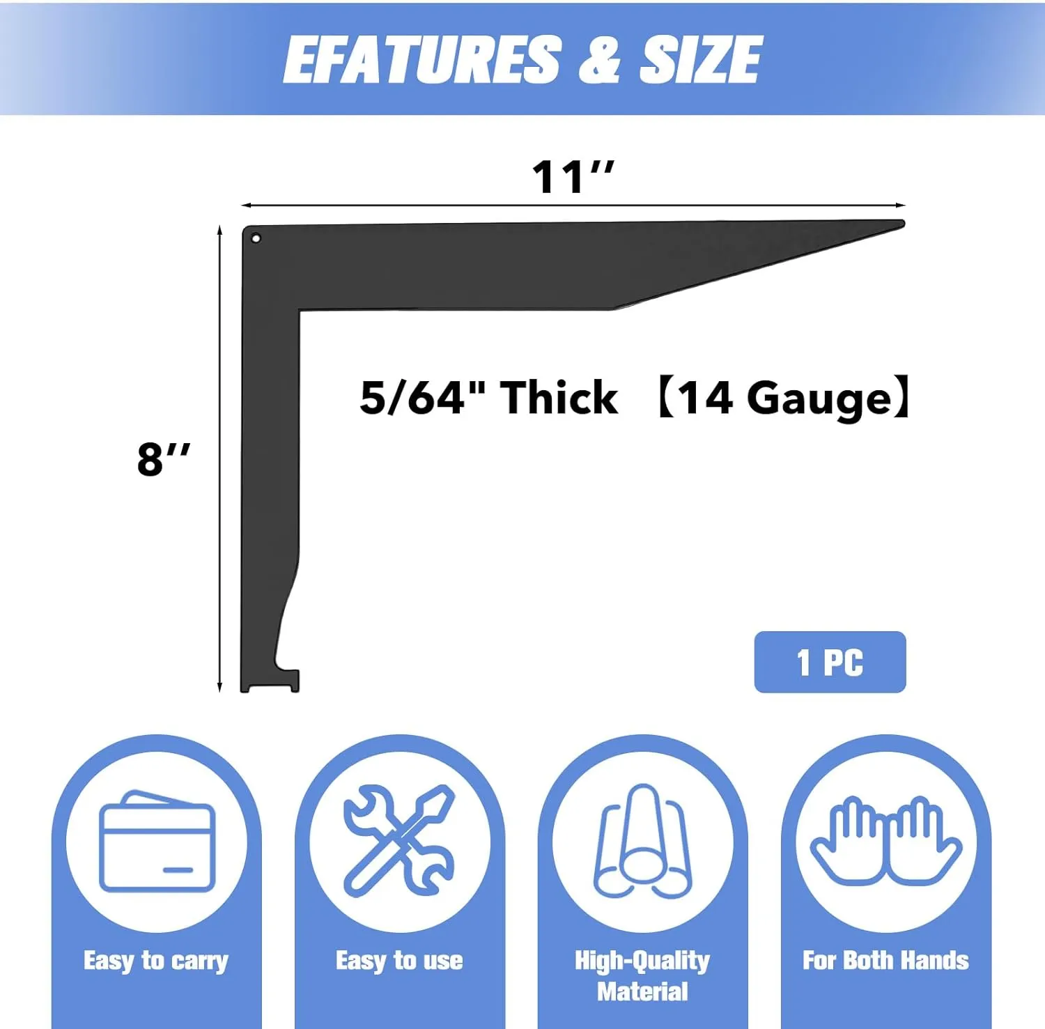 Upgraded 3-in-1 Firefighter Tools with Multipurpose Leverage, Sturdy and practical Pry Bar Tools for for First Responders, Firefighters, Police-Black