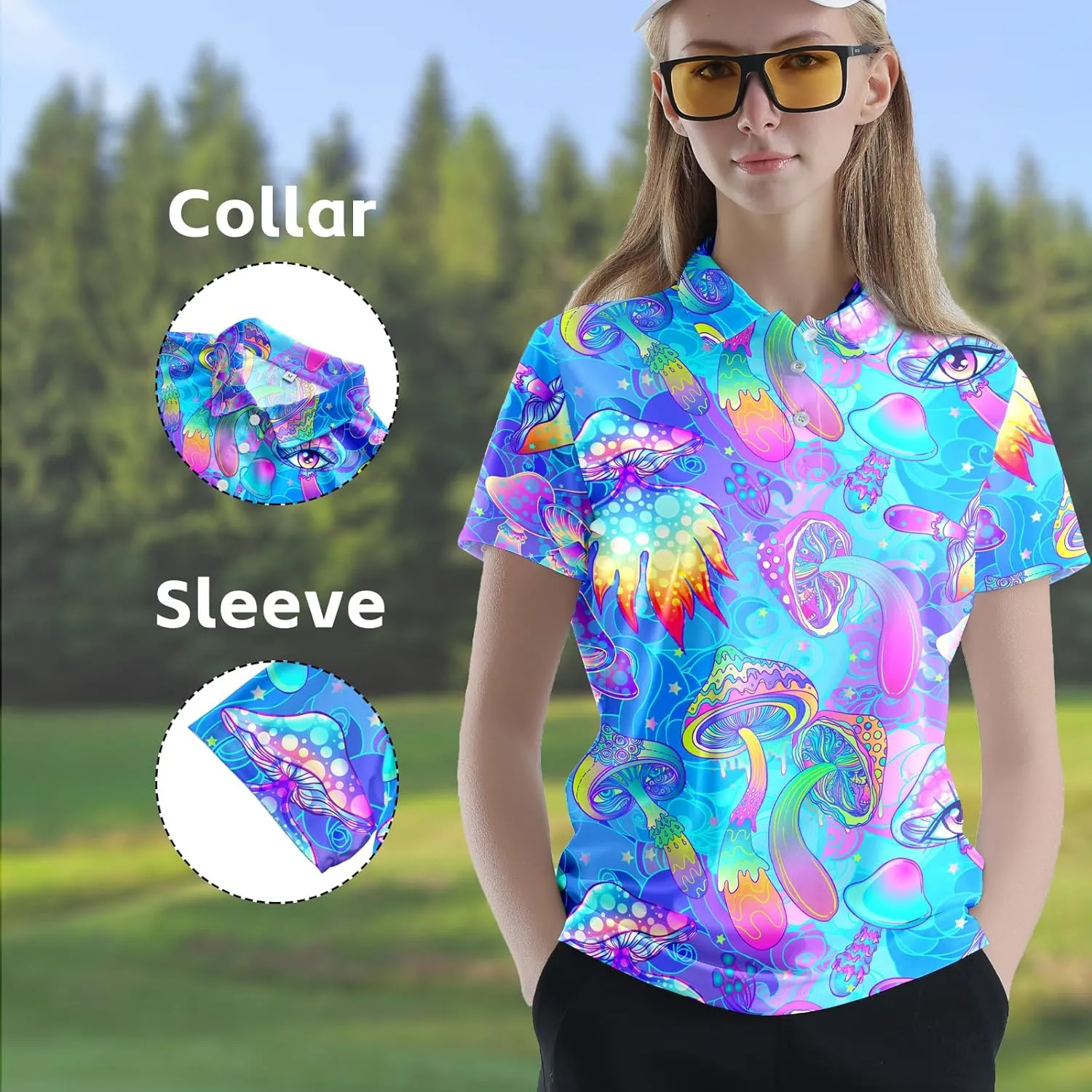 Womens Funny Golf Shirts Outfits Casual Golf Shirt