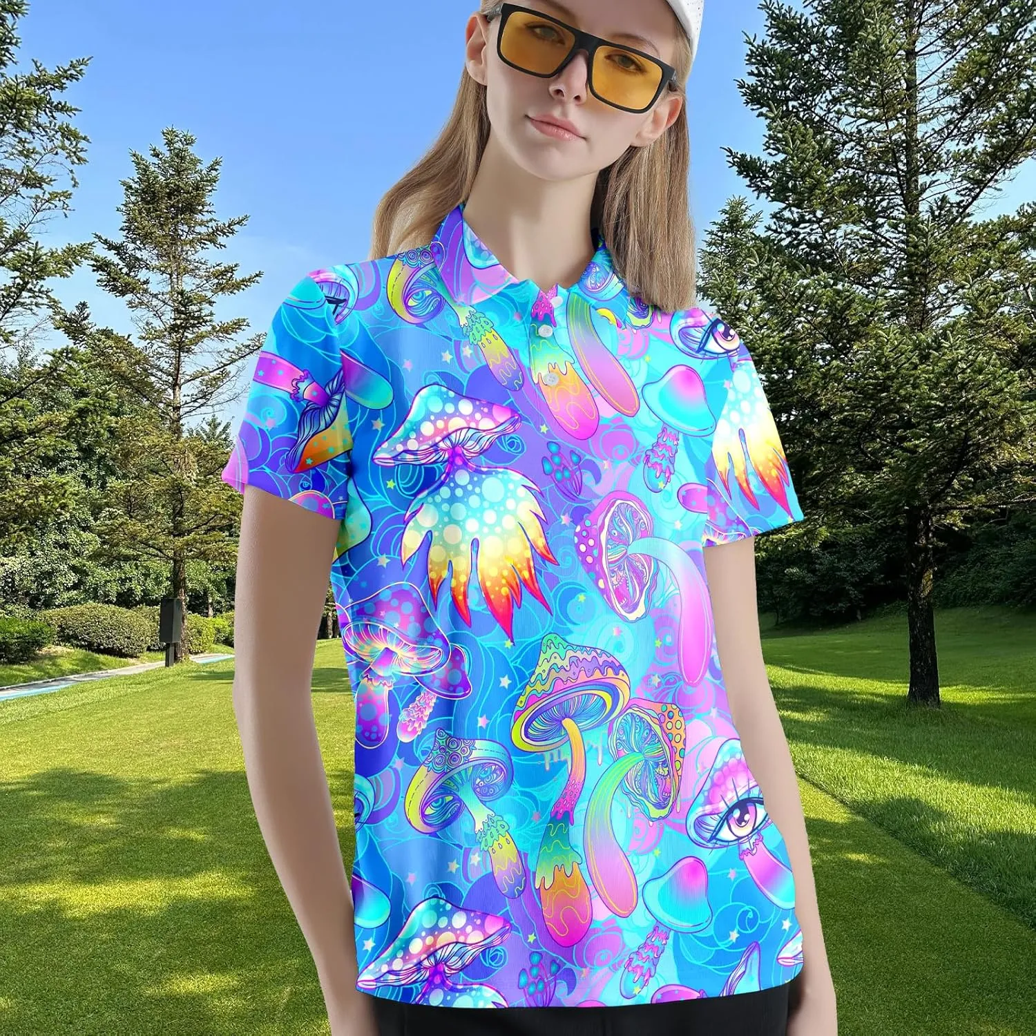 Womens Funny Golf Shirts Outfits Casual Golf Shirt