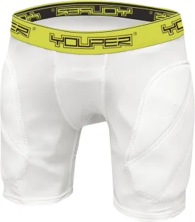 Youper Boys Youth Padded Sliding Shorts with Cup Pocket for Baseball, Football, Lacrosse